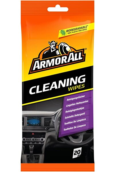 Armor ALL Multipurpose Wet Wipes, 100% Plastic-Free Biodegradable, 20 Wipes