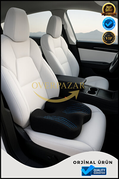 Overbazaar Cocix Ortopedik Visco Oturma Minderi – Kuyruk Sokumu Ağrısı ve Uzun Oturuşlar İçin Destek