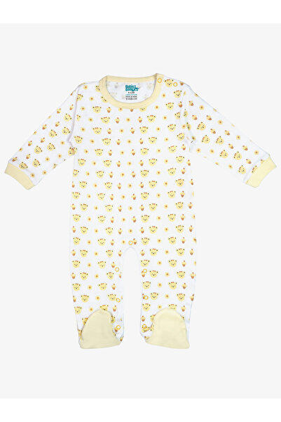 Babies Basic By Styli 5-Piece 100% Cotton Bib, Romper, Mittens, Cap and Sleepsuit Set