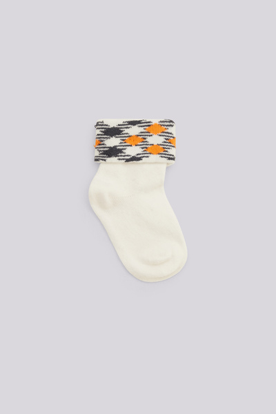 Layette Baby Boy Ecru Socks