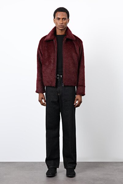 Antioch Burgundy Soft Textured Men's Coat