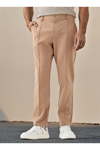 FAV Regular Fit Pants with Flexi Waist and Pockets