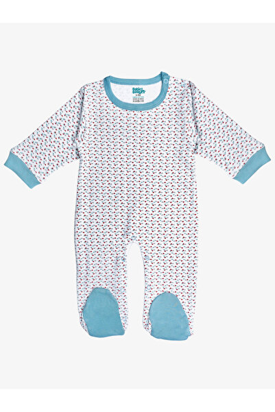 Babies Basic By Styli 5-Piece 100% Cotton Bib, Romper, Mittens, Cap and Sleepsuit Set