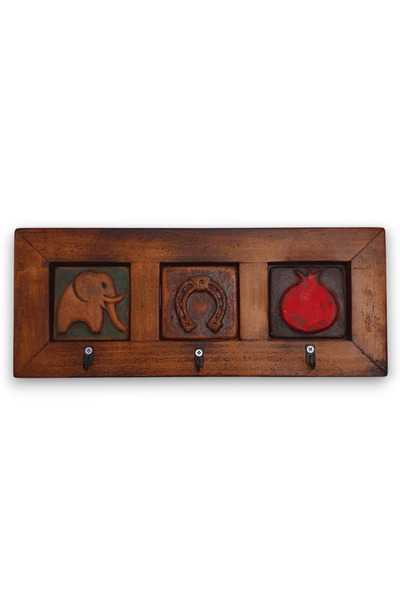 toprakanaart ŞANS SEMBOLLÜ SERAMİK ELYAPIMI (HANDMADE) 3LÜ ANAHTARLIK 36x15x2...