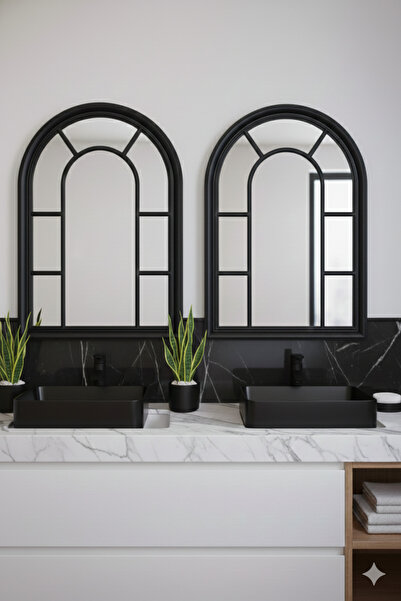 Generic Elegant mirror set with a luxurious frame, 100 x 70 cm