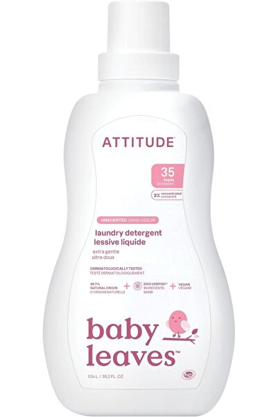 Attitude منظف غسيل سائل - طبيعي - 35 غسلة - بدون رائحة - 1.05 لتر