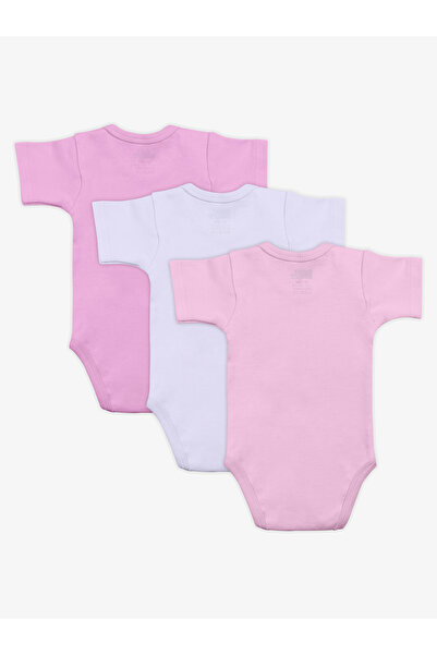 Babies Basic By Styli Pack of 3 - 100% Super Combed Cotton Short Sleeves Bodysuit