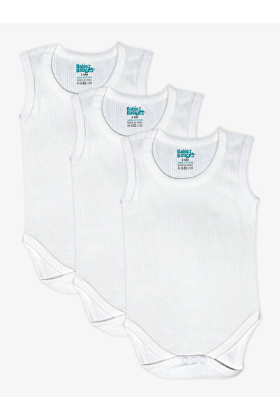 Babies Basic By Styli Pack of 3 - Super Combed Cotton Sleeveless Bodysuit