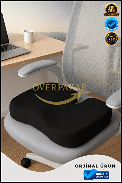 Overbazaar Cocix Orthopedic Visco Seat Cushion – Tailbone Pain Relief and Support for Long Sitting