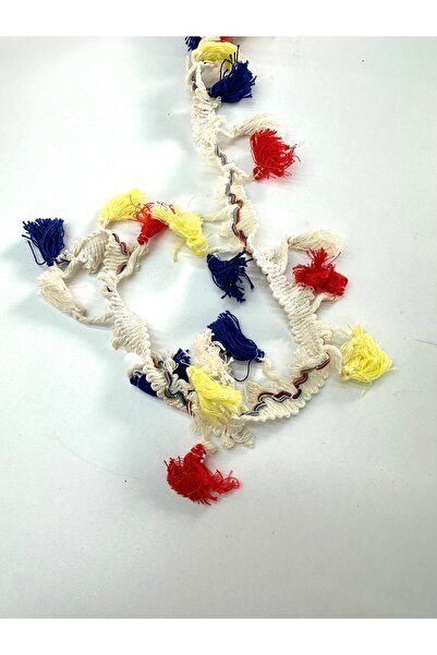 Galia Tasarım Strip Cotton Colored Decorative Tassel 1 Mt