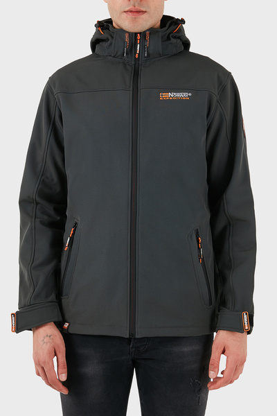 Norway Geographical Ανδρικό παλτό αποσπώμενο με κουκούλα Softshell, ανθεκτικό στον άνεμο και το νερό MONT TAKE