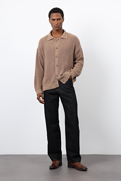 Antioch Mink Knitted Sweater Men's Cardigan