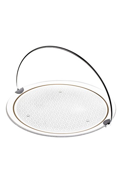 Dimlaj وعاء تقديم زجاجي عاجي CB/1-ذهبي