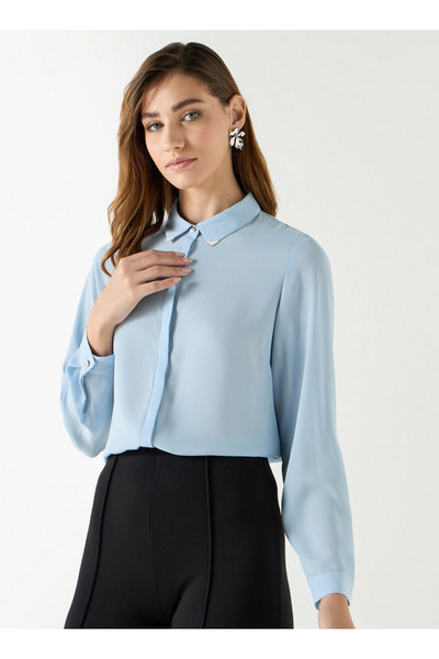 FAV Pleat Detail Shirt with Long Sleeves