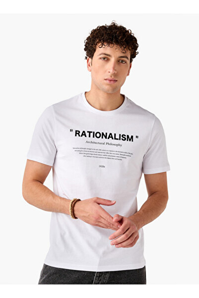 FAV Slogan Print Crew Neck T-shirt