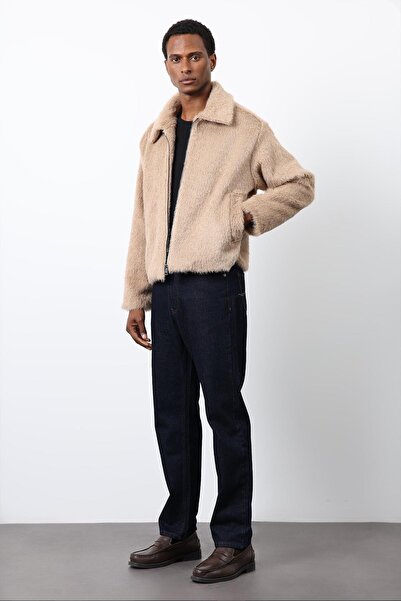 Antioch Beige Soft Textured Men's Coat