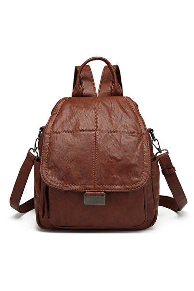 Hüvendo Rucsac de damă de mărime medie, casual, cu buzunare multiple, cu deta...