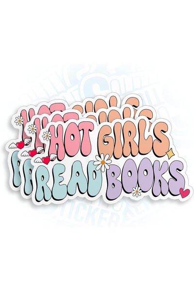 ALAYRA International (3 قطع) ملصقات فينيل مقاس 2 بوصة للفتيات المثيرات يقرأن ...