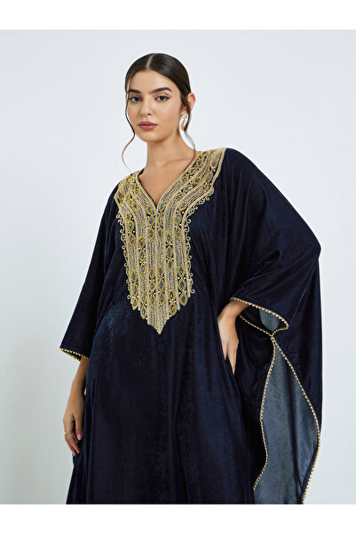 Maxim Creation By Styli Winter Wear Kaftan with Studded Hand Embroidery