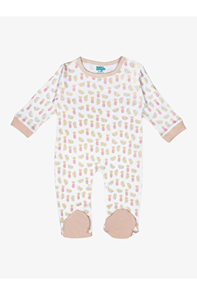 Babies Basic By Styli 5-Piece 100% Cotton Bib, Romper, Mittens, Cap and Sleepsuit Set