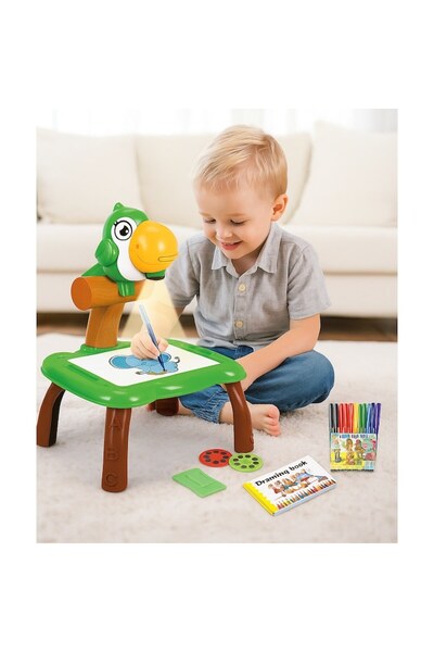 Brivoo® Brivoo Kids Drawing Projector – Interactive Table with 24 Templates & Colored Markers