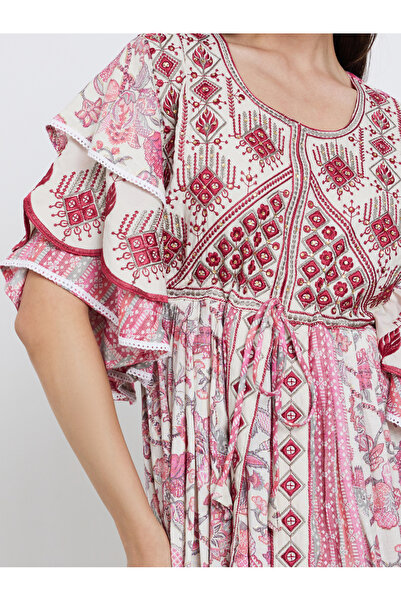 Maxim Creation By Styli Handwork Embroidery Jalabiya with Flrill Sleeves