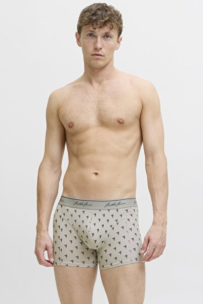 Jack & Jones Ανδρικό μπόξερ γκρι μπεζ Κωδικός: (12283348) Jactate Trunks 3 Pack Sn