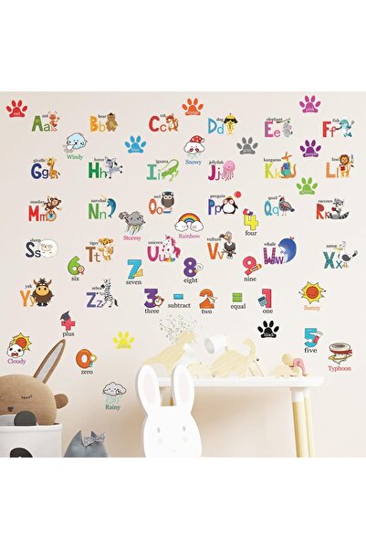 Generic Nalakal Alphabet Animal Letter Wall Stickers — Peel & Stick Kids' Room Decals