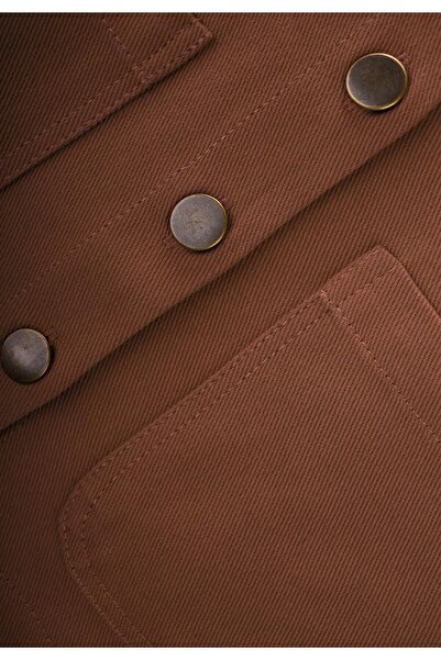 Cigit Gabardine Jacket 2-7 Years Old Brown