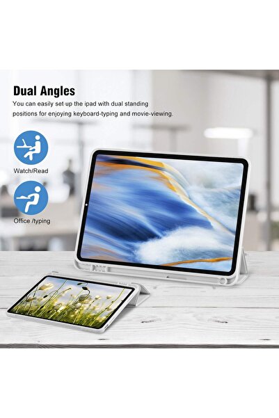 genernic Magnetic Tri-Fold iPad Case 10.9 Inch – Slim Stand Cover with Sleep/Wake