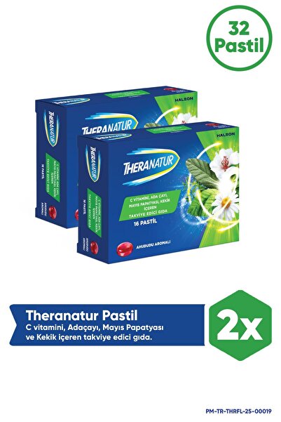 theranatur Pastil Ahududu Aromalı 16'lı 2 Adet