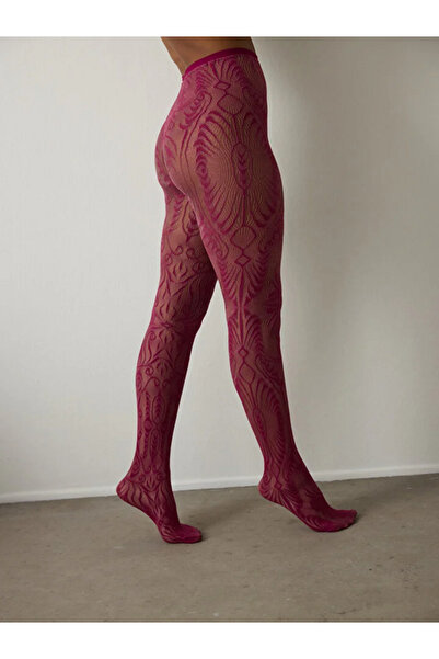 Laura pent Çift Renkli Duo File Desenli 15 Denye İnce Külotlu Çorap