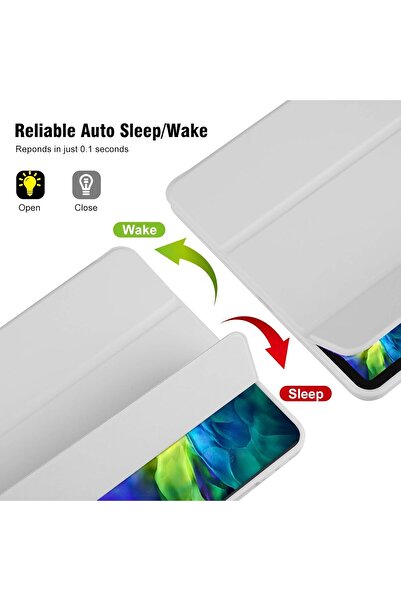 genernic Magnetic Tri-Fold iPad Case 10.9 Inch – Slim Stand Cover with Sleep/Wake