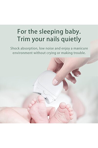 Generic Kequsprk 2-in-1 Electric Nail Trimmer for Kids – Safe Automatic Clipper with LED