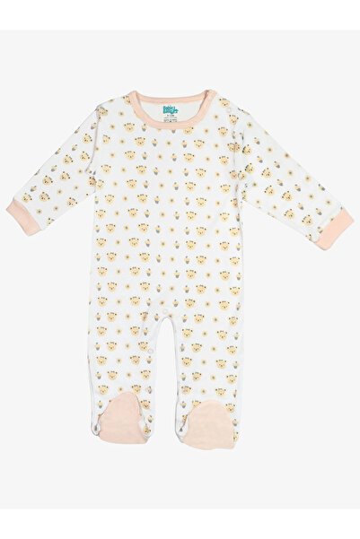 Babies Basic By Styli 5-Piece 100% Cotton Bib, Romper, Mittens, Cap and Sleepsuit Set