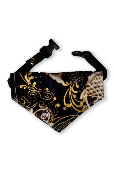 PisiMall Adjustable pet collar with scarf, 17-30 cm