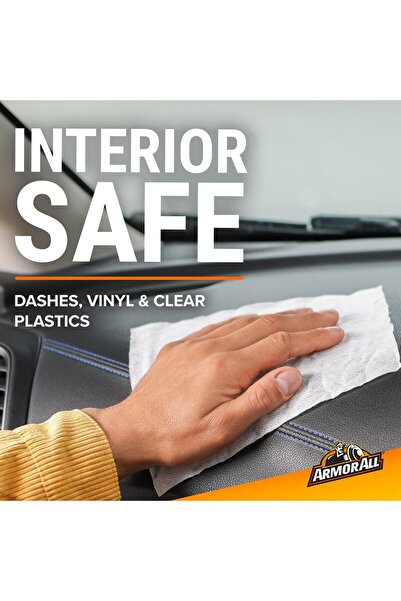 Armor ALL Multipurpose Wet Wipes, 100% Plastic-Free Biodegradable, 20 Wipes