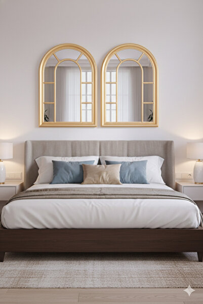 Generic Elegant mirror set with a luxurious frame, 100 x 70 cm