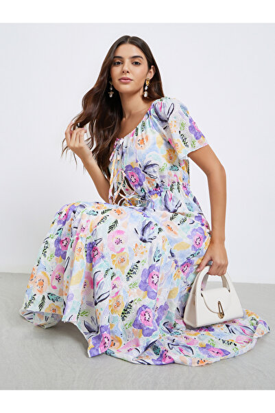 Maxim Creation By Styli Women Floral Print Midi Dress