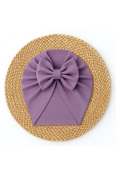 BYS BABY FASHION Yenidoğan Kız Bebek / Kız Çocuk Fiyonklu Çift Kat Bone 0-12 ...