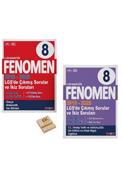 Fenomen Yayıncılık LGS 8. Sınıf Tüm Dersler (Mat Fen Türkçe İnkılap Din İng) ...