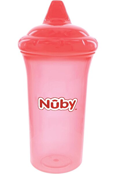 Nuby No-Spill Sippy Cup with Dual-Flo Valve, 9 oz, Silicone/Plastic