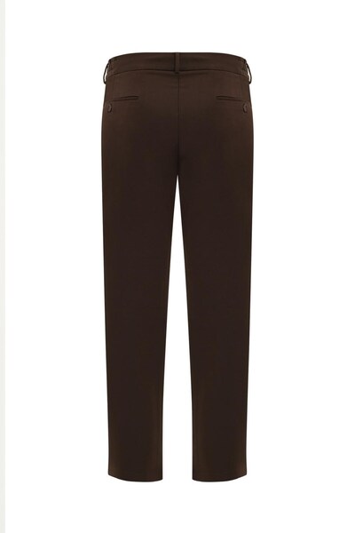 Plus Scorpion Ανδρικό υφασμάτινο παντελόνι με κορδόνια με λάστιχο στη μέση εφαρμοστό – Άνετο και κομψό παντελόνι για καθημερινή χρήση