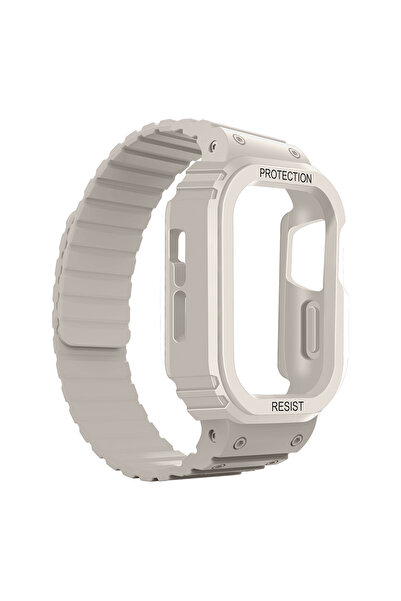 HTstore Watch 7 45mm Zore Krd-142 Silicone Band with Airbag Design Case Protector