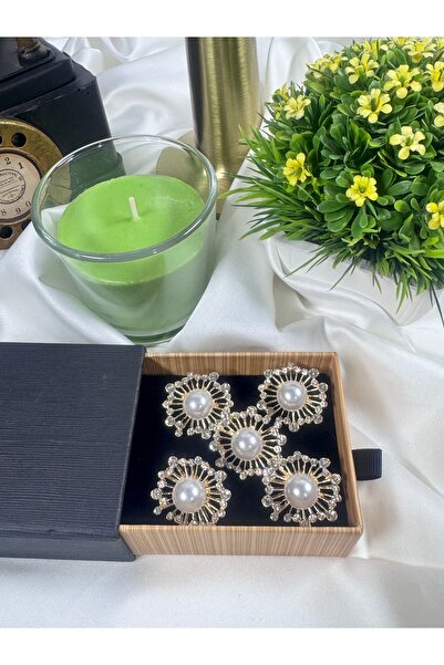jasmina store taşlı inci düğme (5adet)