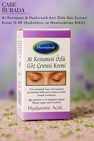 Çare Burada At Kestanesi & Hyaluronik Asit Özlü Göz Çevresi Kremi 15 Ml (Aydı...