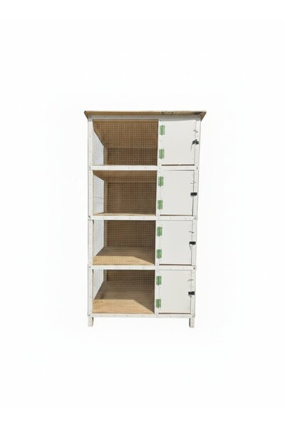 Handmade Wooden 4-shelf chicken coop