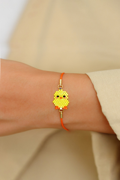 Kübüşün Atölyesi - Animal Figured Bracelet - Handmade - Chick