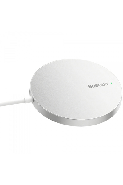 Baseus Απλός ασύρματος φορτιστής Mini 3, 15W, 1.67A, ασημί CCJJ040012