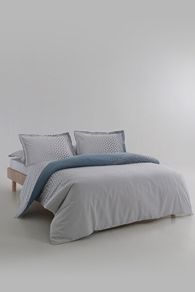 Yataş Aiden Ranforce Double Duvet Cover Set - Indigo